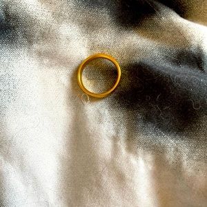 Mens 18 kt gold plated ring